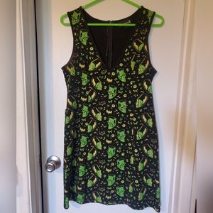 Sourpuss Frankenstein's monster and Bride Neon Green and Black Size Large